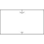 ■SATO SP/UN01C用 共通ラベル 1 白無地(強粘)(100巻入)〔品番:419999011〕【6096343:0】[店頭受取不可]