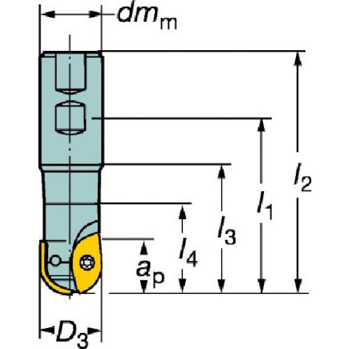 ■SANDVIK コロミルCoroMill[[R上]]216 プロファイルフライス加工用カッター(440)〔品番:R21640B40100〕【6099858:0】[店頭受取不可]_1