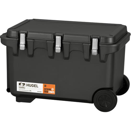 ■IRIS 201283 HUGEL 真空断熱クーラーボックス チャコールグレー〔品番:VITC60CH〕【6102731:0】[店頭受取不可]