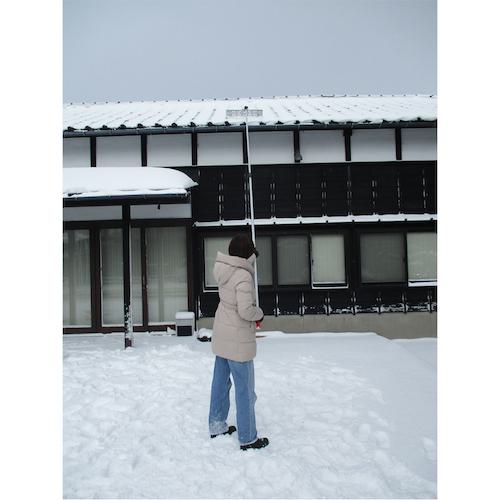 ■コンパル 穴あき・曲がる雪落し(4.8m)〔品番:032673〕【6288099:0】[店頭受取不可]