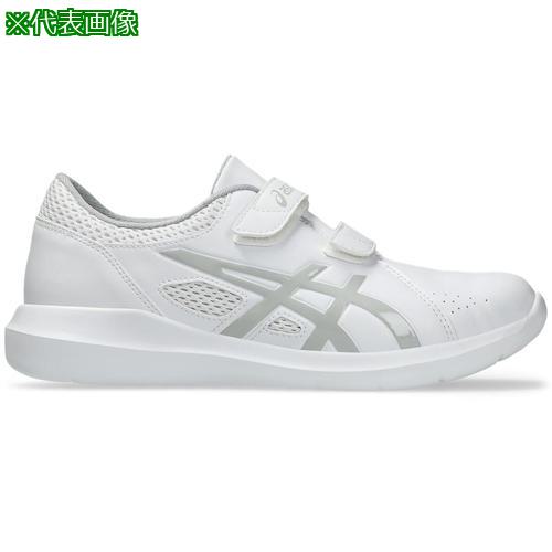 ■ASICS NURSEWALKER203 ホワイト×ピエドモントグレー 23.5cm〔品番:1271A032.10223.5〕【6297070:0】[店頭受取不可]