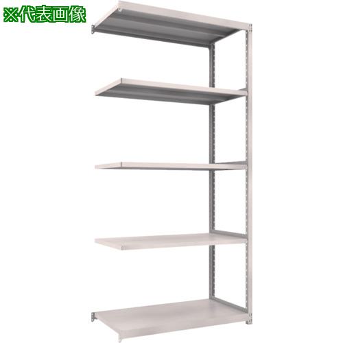 ■TRUSCO スチールラック M2型軽中量棚 1160X880XH2400 5段 連結 ネオグレー〔品番:M28495B〕【6455106:0】[店頭受取不可]