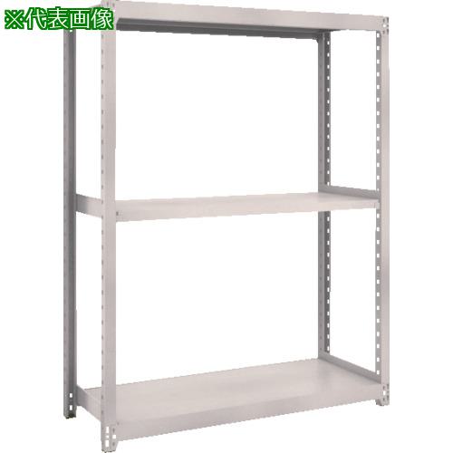 ■TRUSCO スチールラック M2型軽中量棚 1760X880XH1500 3段 単体 ネオグレー〔品番:M25693〕【6456650:0】[店頭受取不可]
