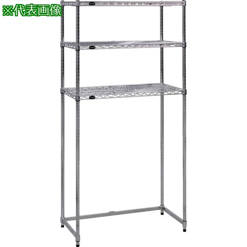 ステンレスシェルフワゴン60×76cm 3段キャスター700 取っ手付きBK ブラック 組立式 ステンレスシェルフワゴン 46×76cm 3段 シルバー キャスター 700