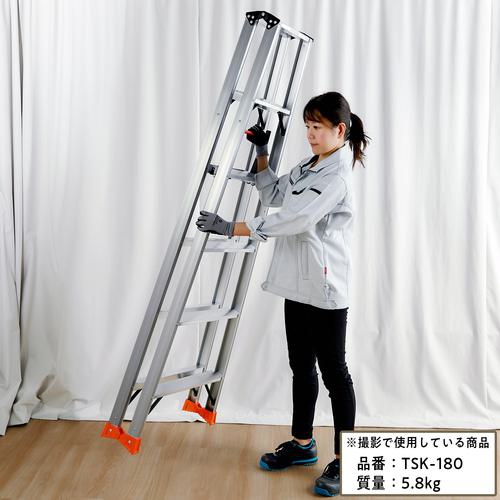 ■TRUSCO 軽量専用脚立 天板高さ1.10m〔品番:TSK120〕【6577471:0】[店頭受取不可]_6