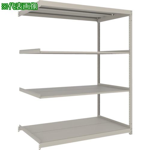 ■TRUSCO スチールラック 薄板ラック(棚板分割タイプ、耐荷重100Kg)1800×875×H1800 4段連結 ネオグレー〔品番:UL6694B〕【6577108:0】[店頭受取不可]