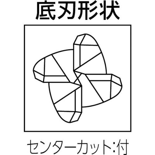 ■三菱K 4枚刃インパクトミラクル高能率加工用 超硬テーパネク制振ラジアスエンドミル3mm〔品番:VFHVRBD030R08N020T09〕【6598773:0】[店頭受取不可]_1