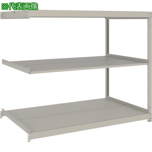 ■TRUSCO スチールラック 薄板ラック(棚板分割タイプ、耐荷重100Kg)1500×595×H1500 3段連結 ネオグレー〔品番:UL5563B〕【6625008:0】[店頭受取不可]