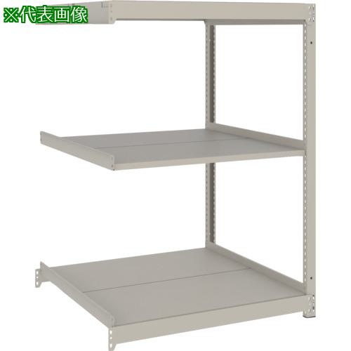 ■TRUSCO スチールラック 薄板ラック(棚板分割タイプ、耐荷重100Kg)1200×875×H1500 3段連結 ネオグレー〔品番:UL5493B〕【6625073:0】[店頭受取不可]