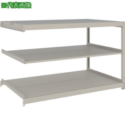 ■TRUSCO スチールラック 薄板ラック(棚板分割タイプ、耐荷重100Kg)1500×595×H900 3段連結 ネオグレー〔品番:UL3563B〕【6628151:0】[店頭受取不可]