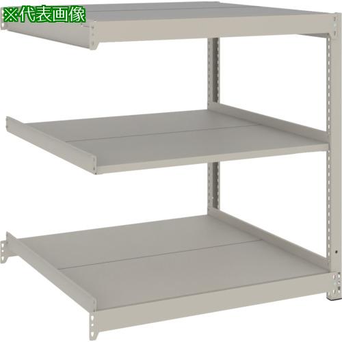 ■TRUSCO スチールラック 薄板ラック(棚板分割タイプ、耐荷重100Kg)1200×595×H900 3段連結 ネオグレー〔品番:UL3463B〕【6631386:0】[店頭受取不可] 15,206円