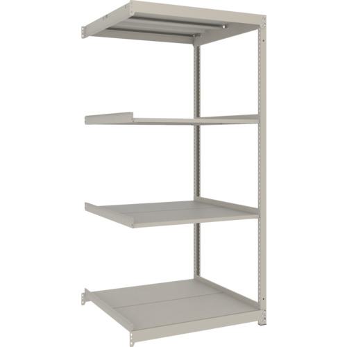 ■TRUSCO スチールラック 薄板ラック(棚板分割タイプ、耐荷重100Kg)900×875×H1800 4段連結 ネオグレー〔品番:UL6394B〕【6632893:0】[店頭受取不可]