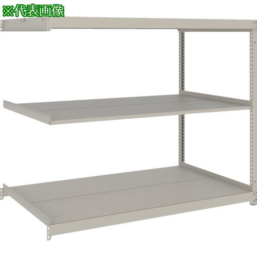 ■TRUSCO スチールラック 薄板ラック(棚板分割タイプ、耐荷重100Kg)1500×595×H1200 3段連結 ネオグレー〔品番:UL4563B〕【6637641:0】[店頭受取不可]