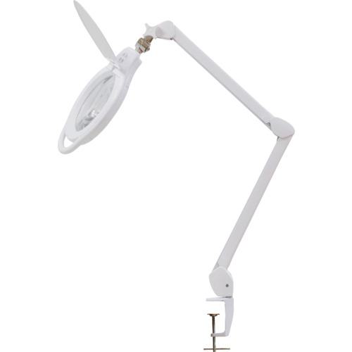 ■SK アーム式LED拡大鏡 調色機能付 無段階調光機能付 2倍 Φ172mm〔品番:LS2175ADT〕【6644851:0】[店頭受取不可]