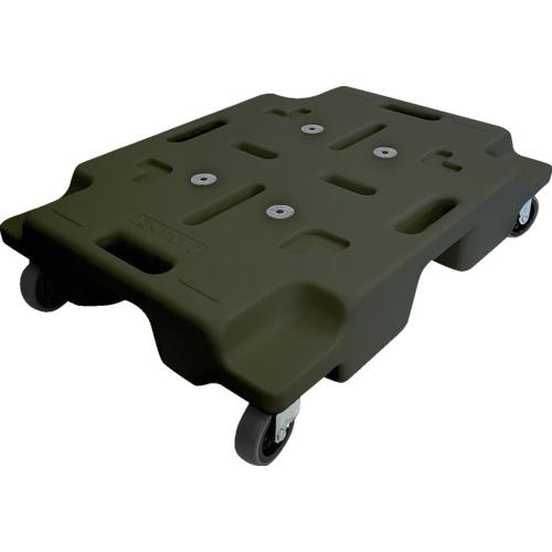 ■エクソム スタッキング式平台車 カサネル 4560F(カーボンブラック) 600×450〔品番:4560FCB〕【6701073:0】[店頭受取不可]