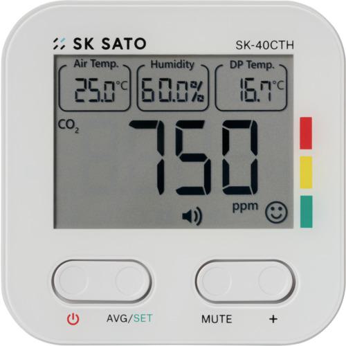 ■佐藤 CO2モニターミニ SK-40CTH(1738-00)〔品番:173800〕【6718208:0】[店頭受取不可]