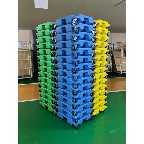 ■エクソム スタッキング式平台車 カサネル 4560F(グリーン) 600×450〔品番:4560FGN〕【6747175:0】[店頭受取不可]_6