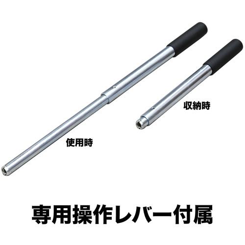 ■イーグル クリーンルームレバー回転爪つきジャッキ 爪能力3t〔品番:E060C〕【6771818:0】[店頭受取不可]_3