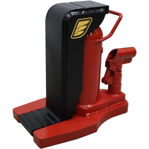■イーグル レバー回転・安全弁付爪つきジャッキ 爪能力5t 爪ロングタイプ〔品番:E100L〕【6771811:0】[店頭受取不可]