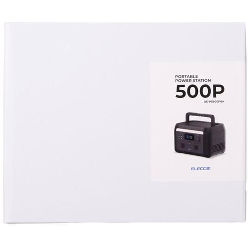 ■ELECOM ポータブル電源 512Wh AC定格出力600W AC×2 ブラック〔品番:DEPS500PBK〕【6795234:0】[店頭受取不可]_2
