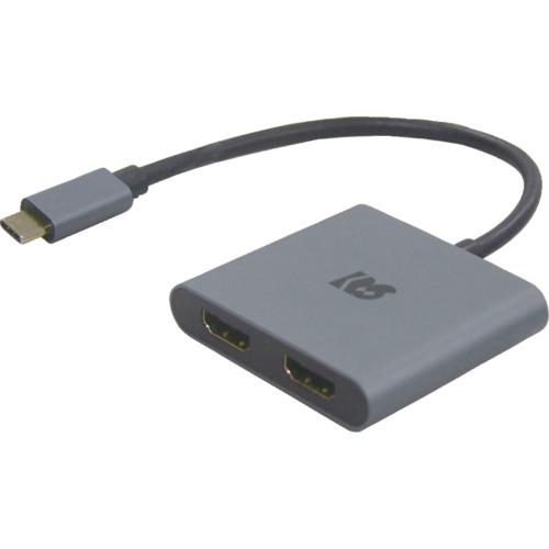 ■RATOC USB Type-C to デュアルHDMIディスプレイアダプター(PD対応)〔品番:RSUCHD2PD〕【6848355:0】[店頭受取不可]