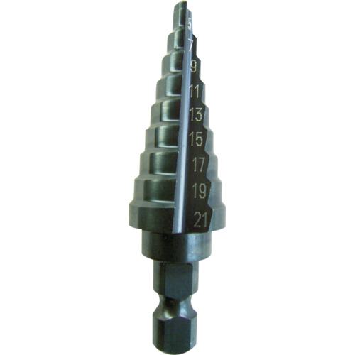 ■TRUSCO ステップドリル 2枚刃黒染め表面処理 6~27mm 段数12〔品番:NMS27A〕【6876922:0】[店頭受取不可]