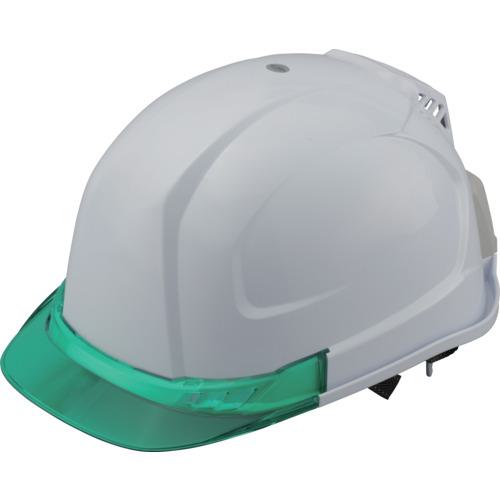 ■トーヨーセーフティ 送風機内蔵ヘルメット WindyHelmt グリーン〔品番:NO.395FG〕【6881753:0】[店頭受取不可]