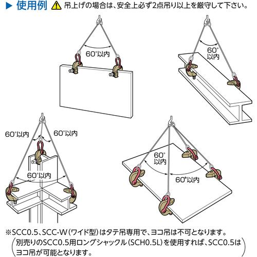 ■スーパー スクリューカムクランプ(万能型)容量:1.0ton クランプ範囲:50~100mm(RFIDチップ搭載/S・M・A・Я・T管理アプリ対応)〔品番:SCC1WRF〕【6899700:0】[店頭受取不可]_8