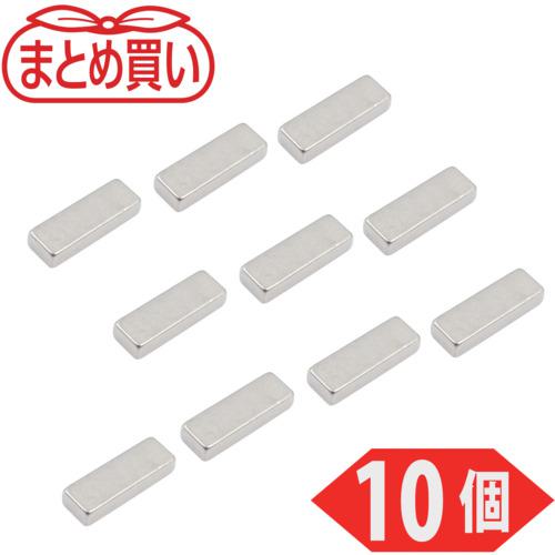■TRUSCO まとめ買い ネオジム磁石 角形 15mmX5mmX3mm 10個入〔品番:TN155K10P〕【6915480:0】[店頭受取不可]