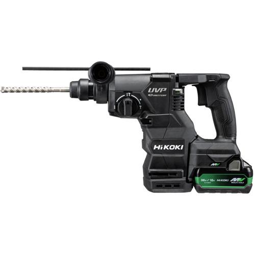 ■HiKOKI ロータリハンマドリル 36V SDSプラスシャンク 新マルチボルトセット品 ストロングブラック〔品番:DH3628DA2XPBZ〕【6949631:0】[店頭受取不可]