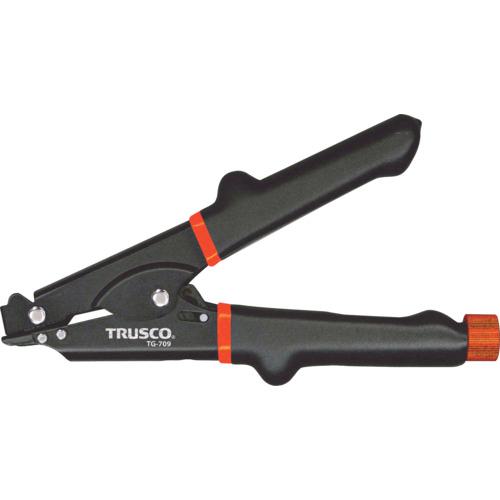 ■TRUSCO ケーブルタイの結束工具 プレミアム(張力調整機能付)3.6~10.6mm〔品番:TG709〕【6966663:0】[店頭受取不可]