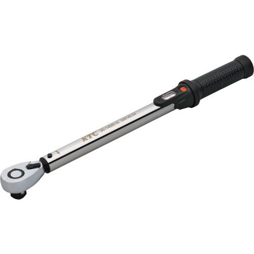 ■KTC 差込角12.7mm プレセット型トルクレンチ トルク調整範囲30~140N・m 全長464mm〔品番:GW14004〕【6978485:0】[店頭受取不可]
