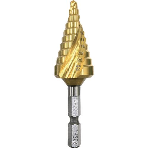 ■BIC TOOL 月光ステップドリル コバルト 六角軸 4-22MM 10段〔品番:GKSTP422〕【6986106:0】[店頭受取不可]