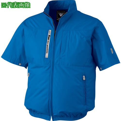 ■XEBEC 空調服半袖ブルゾンXE98034-40-LL ブルー〔品番:XE9803440LL〕【6986222:0】[店頭受取不可]