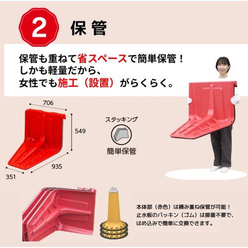 ■積水 簡易止水板 プラバリア エンドパーツ〔品番:SPBEPR〕【6993680:0】[店頭受取不可]_4