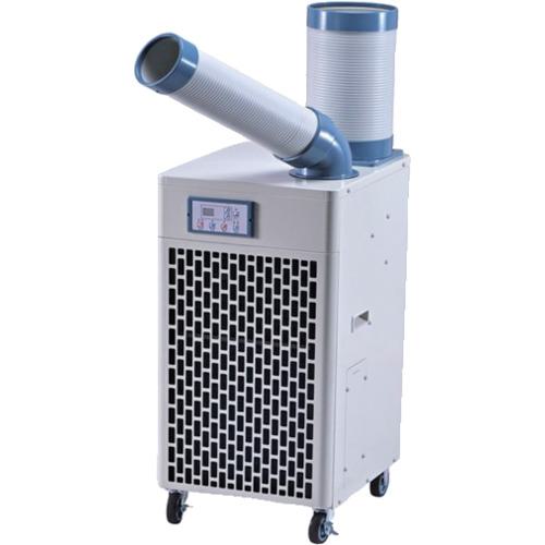 ■NAKATOMI 冷暖スポットエアコン 冷媒ガスR32 ドレンレス 自動首振り機能付〔品番:SAC27HCS〕【7001103:0】[店頭受取不可]