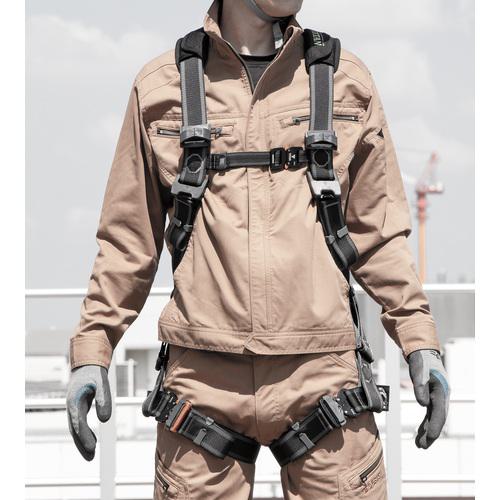 ■タイタン フルハーネス EASY Harness CROSS 黒〔品番:CRH10CM〕【7016944:0】[店頭受取不可]_2