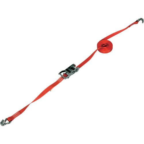■TRUSCO ベルト荷締機 SUS金具 25mm幅 254kg Jフック JIS規格相当品〔品番:GV25S250J〕【7025304:0】[店頭受取不可]