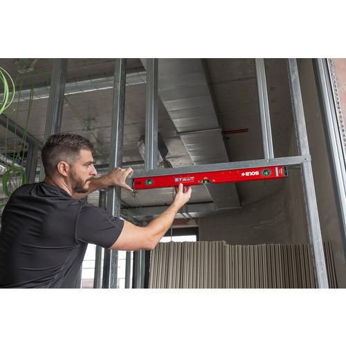 ■SOLA マグネティック アルミボックス水平器 全長100cm RedM3〔品番:01813301〕【7034761:0】[店頭受取不可]
