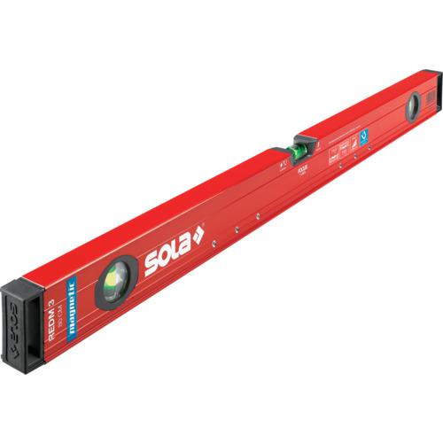 ■SOLA マグネティック アルミボックス水平器 全長100cm RedM3〔品番:01813301〕【7034761:0】[店頭受取不可]