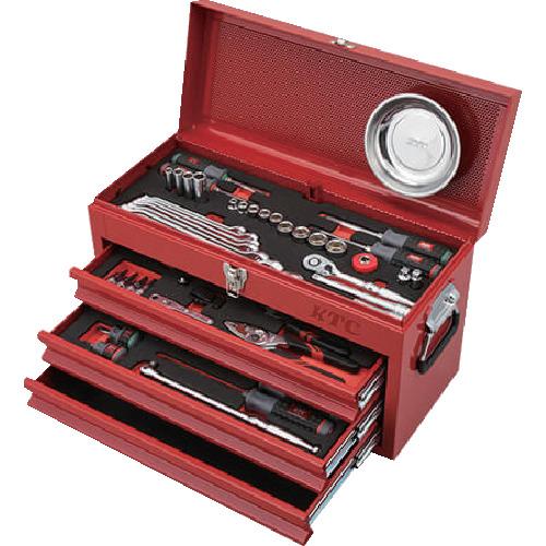 ■KTC 工具セット チェストタイプ 66点 レッド〔品番:SK3662XR〕【7051279:0】[店頭受取不可] 56,507円
