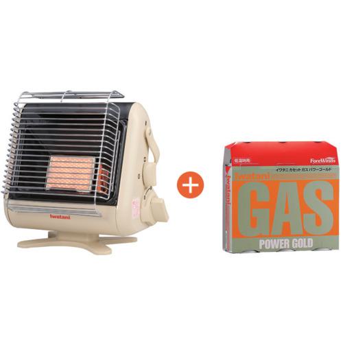 ■Iwatani 【期間限定キャンペーン】 カセットガスストーブ マイ暖+カセットガスパワーゴールド3本セット〔品番:CBSTVMYD3CB2503PGSET〕【7078004:0】[店頭受取不可]