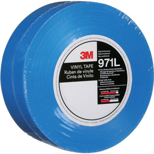 ■3M 超高耐久ラインテープ 971L 青 50.8mm×32.9m〔品番:971LBL50X32〕【7078028:0】[店頭受取不可]