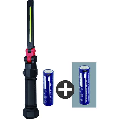 ■GENTOS 【数量限定キャンペーン】 充電池セット COB LED搭載充電式ワークライト GanzX233〔品番:GZX233SET〕【7078376:0】[店頭受取不可]