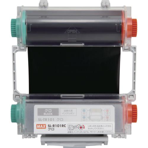 ■MAX ビーポップ用 インクリボンカセット クロ〔品番:SLR101RC〕【7098300:0】[店頭受取不可]