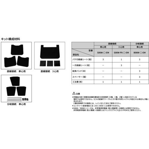 ■3M 低圧電力ケーブル用シート巻き形接続材 B06W-D1-EM〔品番:B06WD1EM〕【7121379:0】[店頭受取不可]