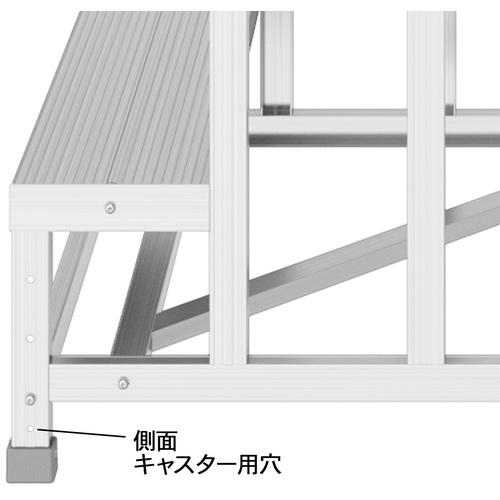 ■ハセガワ ライトステップ DB-a型 2段 高さ0.6m 幅61cm奥行 61cmm(11465)〔品番:DB2646A〕【7137949:0】[店頭受取不可]_4