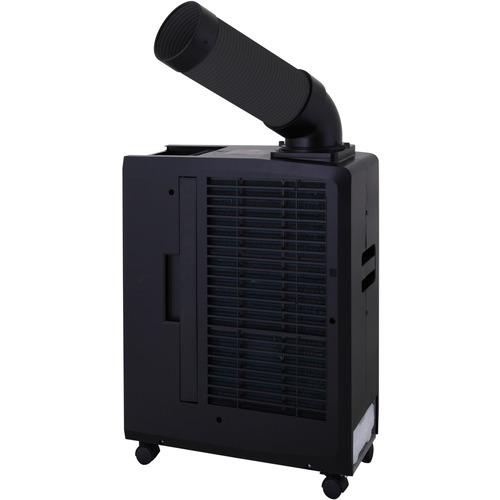 ■Suiden スポットエアコン 1口 ポータブルタイプ 100V ブラック〔品番:SS16MAB1〕【7139146:0】[店頭受取不可]
