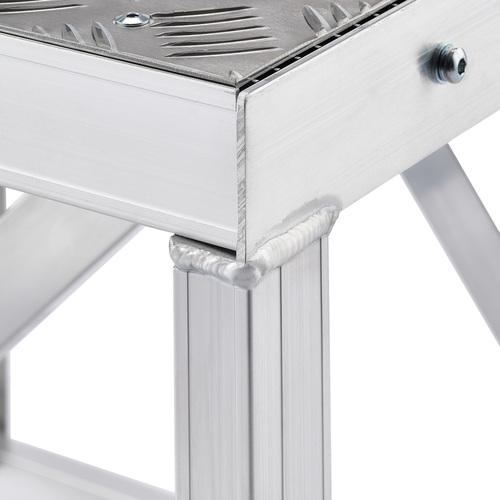 ■ハセガワ ライトステップ 縞板タイプ DBS-a型 2段 高さ0.6m 幅81cm奥行 61cmm(11599)〔品番:DBS2846A〕【7141081:0】[店頭受取不可]