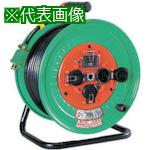 ■NICHIDO 電工ドラム 屋外型 過負荷漏電保護兼用ブレーカ付 2PNCT極太電線 30m〔品番:NWEK33FPN〕【7307331:0】[店頭受取不可] 42,257円